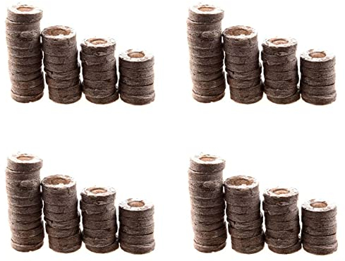 IGUATU 400 Stück Professionelle Torf-Pellets Startboden Block Sämling Plugs Umwelt Garten Kinderzimmer