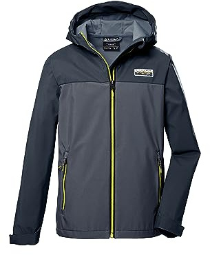 killtec Jungen Softshelljacke/Outdoorjacke mit Kapuze KOS 344 BYS SFTSHLL JCKT, dunkelpetrol, 128, 41540-000