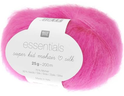 Strickgarn Essentials Super Kid Mohair Loves Silk: Luxus, Weichheit und Kreativität, 25 g Rico Design