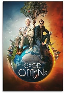 VZRSQZK Good Omens Filmposter, dekoratives Gemälde, Leinwand-Wandposter und Kunstdruck, modernes Familienschlafzimmer-Dekor-Poster, 20 x 30 cm