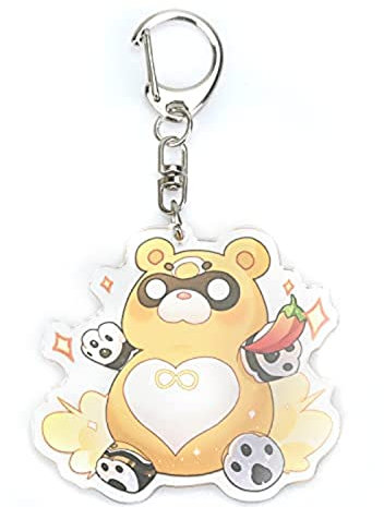EACTEL Cute Impact Gen Shin-Guoba Acrylique Keychain Pendentif Ornement Suspendu Cartoon Taille Unique Femelle Transparent Porte-clés Femmes Adultes Genshin Impact Fans, 13, taille unique