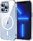 ZCSK Magnetic Mag-Safe iPhone 15 Pro Max Case 6.7-Inch Clear Transparent with Shock Absorption Anti Scratch Resistant Bumper Protective Cover Protect Compatible for Charging iPhone 15 Pro Max