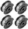 Palmcee Rasentrimmerspule, 1,65 mm Fadenspule, Rasentrimmerdraht, Ersatzspule für Bosch Easy GrassCut18–230, Ersatzspule für EasyGrassCut 26 Typ 3 600 HC1 JB 230 V/ROK, 4 Stück