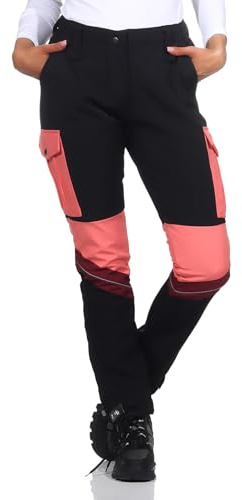 Rock Creek Softshellhose Damen Outdoorhose Wanderhose D-483 | Funktionale Trekkingpants für Frauen, für Wandern, Wintersport und Arbeit