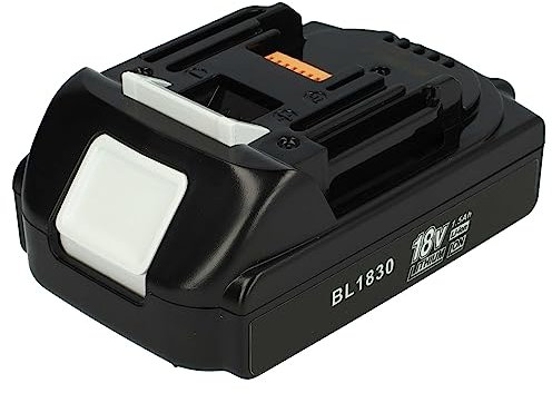 vhbw batteria compatibile con Makita HP451RFE, HP457DWE, GD800DZ, HP457D, HP454DRFX, HP454D, HP454DZ utensile elettrico (1500 mAh, Li-Ion, 18 V)