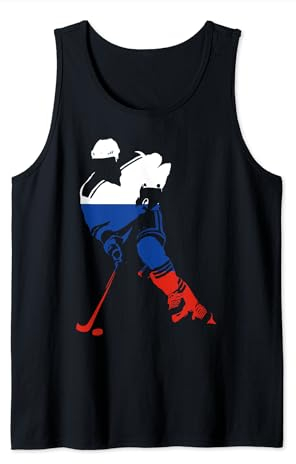 Eishockey Hockey UdSSR Russisch Russland Kyrillisch Tank Top