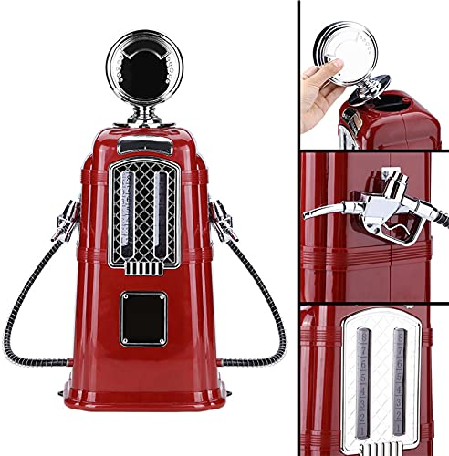 1000cc Double Guns Liquor Beer Dispenser, Wine Dispenser Pump Gas Station Beer Dispenser Alcohol Liquid Soft Drink Beverage Dispenser Machine Bar Butler Tools (Red)