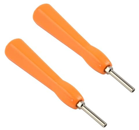 2PCS 2-teiliges Gamebit Sicherheits Schraubendreher Set Doppelendig Gamebit-Schraubendreher 4.5mm & 3.8mm(Orange) S2-legierter Werkzeugstahl Kompatibel mit Nintendo-Konsolen, NES, SNES, N64, GameBoy