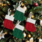 POPOYU 4 Piezas Calcetín de Navidad,Mini Calcetines Colgantes de Navidad Tejida,Medias de Navidad Bolsa de Regalo para Llenar,Calcetines de Árbol Navidad Chimenea Decoración