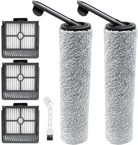 KiimSin accessori per Dreame H12, H11 Core Parti di ricambio aspirapolvere umido e secco, 2 spazzole rullo + 3 Filtro + 1spazzole