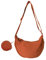 ZENGSING Tragbare Halbmond Tasche, Halbmond Casual Crossbody Bag, Damen Halbmond Crossbody Schultertasche, Halbmond Casual Crossbody Bag, Täglich lässig Halbmond-Tasche (Orange)