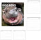 Moo Deng Kalender, 2025 Moo Deng Pygmy Hippo Hangable Monatswandkalender Lustiger Nilpferd Wandkalender Moo Deng Nilpferd Kalender 12-Monatsplaner für Tierliebhaber Geschenke