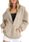 FNKDOR Women's Hoodies for Women UK Zip Up Hoodie Drawstring Oversized Y2K Ladies Spring Autumn Winter Full Zipper Jacket Plain Sweatshirt with Hooded Black Hoodie Women(A6 Beige,XXL)