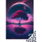 Puzzles Tree_and_Planets Holzpuzzles, anspruchsvolles Spiel, quadratische Puzzles für Erwachsene und Kinder, 1000 Teile (75 x 50 cm)
