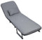 Mitoydoe 3-Fach Sofabett, Schliessfachbett mit Reißverschluss, Konvertibler Sofabett mit verstellbarem Rückenlehne, Ausklappbarer Sesselbett für Wohnung, Schlafzimmer, Büro, Grau Grau 65cm