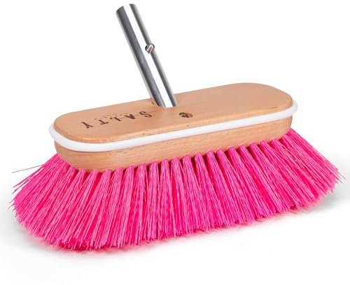 Salty Captain Bristle Boat Deck Brush 8 – Cleaning for All Surfaces, Stains & Salt Build-Up – Marine Deck & Hull Cleaning Brush – Durable Marine-Grade Design