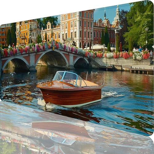 Mauspad Grau Mauspad XXL 1600x800x3 mm XXL Mousepad Boot Mousepad Gaming Zubehör mit Vernähten Kanten Design, Waschbares Mouse Pad Wasserdicht und Langlebig für Maus und Tastatur, Office Deko 10-Xt