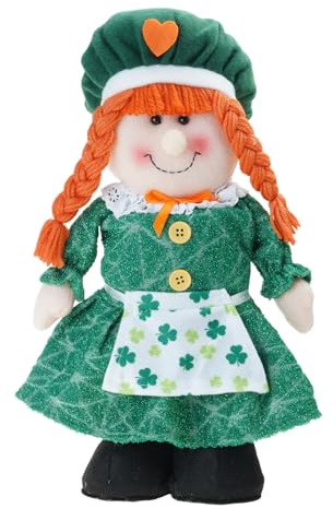 Xanorrg Patricks Day Plüschpuppe Mit Langen Beinen Kobold Grün Skandinavische Zwerge Dekoration Kinderspielzeug