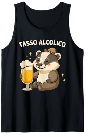Magliette alcoliche - Tasso alcolico - T Shirt Divertenti Canotta