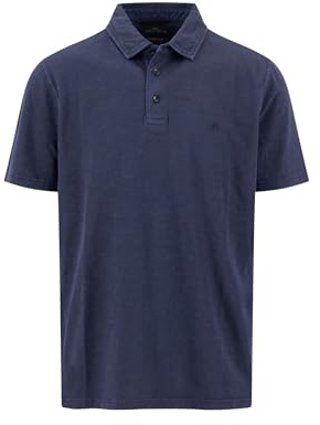 FYNCH-HATTON Poloshirt aus Baumwoll-Leinen-Mix mit Polokragen