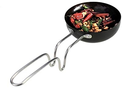 Indian Spice Roasting Spoon Tadka Pan Non-Stick Hard Anodised Spice Tadka Masala Vaghar Vadki Spice Heating Spoon Pan (9cm)