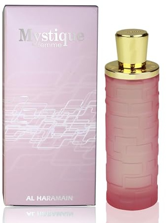 Al Haramain Mystique Femme 100 ml | Luxuriöses alkoholfreies arabisches Parfüm für Damen | langanhaltendes Eau de Parfum Spray | blumig-fruchtiger Duft Vanille & Moschus | eleganter Duft für den