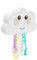 BLUE PANDA Pinata mit Zugschnur für Mädchen, Regenbogenfarben, Geburtstagsparty-Zubehör, Babyparty-Dekorationen (41,5 x 25,4 x 7,6 cm)