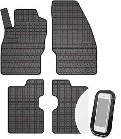 moto-MOLTICO Gummimatten Auto, 4-teiliges Set, Allwetter Gummi Fußmatten, Antirutsch & Wasserfest Autoteppiche - passend für Opel Corsa E ab 2014