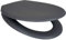MATT Soft Close Toilet Seat Quick Release Top Bottom Fix (Grey)