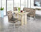 Beauty.Scouts Essgruppe Ohio II Säulentisch Eiche Sonoma sägerau 1x Polsterbank 2X Stuhl Lederimitat Cappuccino Esszimmer Küchenmöbel Esszimmermöbel