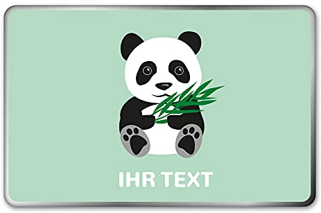 STEMPEL-FABRIK – personalisierte Metalldose eckig (20x13x5 cm | Panda) mit Namen – bedruckte Geschenkdose für Kinder – Keksdose mit Tiermotiv – Vorratsdose für Kekse, Plätzchen, Kaffee, Tee uvm.