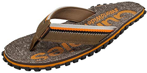 Gumbies Cairns Unisex-Flip-Flops mit superweicher Baumwoll-Zehensteg, Stoff-Fußbett und recycelter Gummisohle Komfort garantiert, rot, 42 2/3 EU