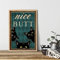 Wandkunst Poster Mental Black Cat Poster Nice Butt Kunstdruck Leinwand Vintage Lustige Katze Tauchen Malerei Badezimmer Wc Wohnkultur 60x90cm Rahmenlos
