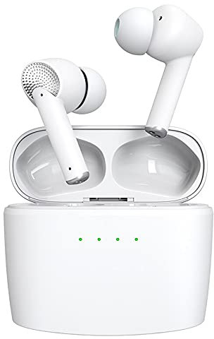 M2 TEC Bluetooth Mini Kopfhörer Wireless Headset In-Ear mit Ladecase Kabellos mit Mikrofon, Kompatibel mit Allen IOS oder Android Geräten
