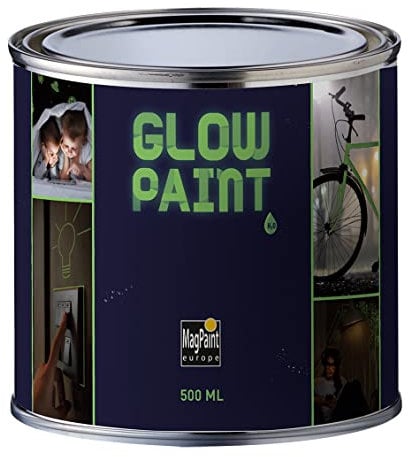 MagPaint - Glow Paint - Premium Water-based Glow in the Dark Paint - Create Magical Spaces - Practical & Safety Illumination - Safe & Easy to Apply - 10m² Coverage, 0.5L