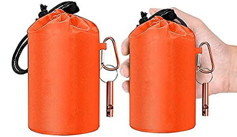 QCSTORE Set med 2 överlevnadssovsäckar, nödskydd, överlevnadsutrustning