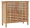 INLIFE Waschbeckenunterschrank Walnuss Massivholz 66x29x61 cm