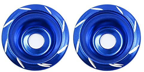 ihreesy Motorrad Sturzschutz Sturzpads Frame Sliders,Aluminiumlegierung Motorrad Frontgabel Rahmengleiter Sturzpads Universal Motorrad Gabel Slider Rad Crash-Schutz Ersatz,Blau