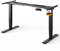 DESKSPACE PRO Plus Höhenverstellbarer Schwarz Gestell | Dual-Motor Tischgestell Höhenverstellbar | Elektrisches Tischgestell mit Memory Funktion