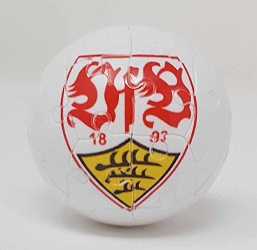 Windworks 5 cm Puzzleball 27 Teile Fußball Bundesliga mit Vereinslogo (VfB Stuttgart)