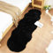 Ghouse Home Teppich Wohnzimmer Kinderzimmer Schlafzimmer Deko Schwarz 60x180 cm Kurzflor Flauschig rutschfest Carpet Waschbarer Flur Teppich