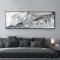 LYBOHO Islamische Bilder,Islamisches Arabische Kalligraphie Leinwand Malerei,Islam Deko,Allah Deko, Islamische Wandbilder,Kein Rahmen (Islamische 1, 50x150cm)
