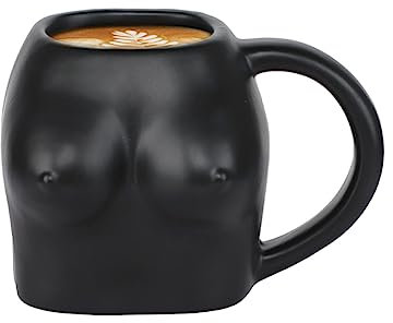 XGOPTS 400 ML Tasse Brüste Keramik Künstlerisch Kaffeetassen Große Boob Becher Kreativität Menschliche Körper 3D Busen Kaffeebecher als Geschenk Halloween Weihnachten
