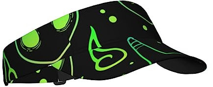 Berretto con visiera per protezione solare Cappellino con visiera parasole animale spaventoso per cartoni animati Cappellino con visiera superiore vuoto regolabile Cappellini con visiera per donna e u