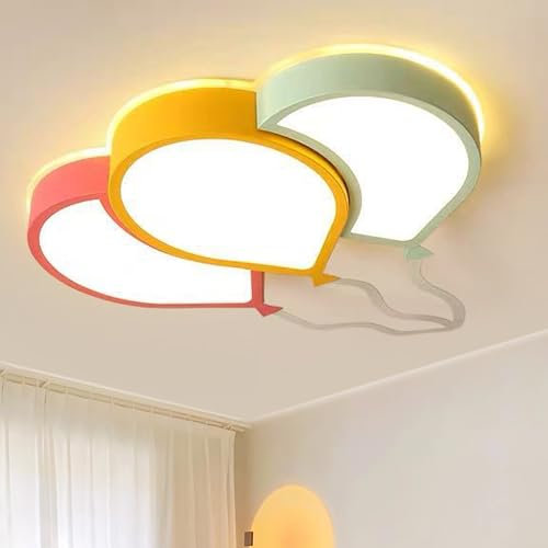 AHXIAOZN Kinderlampe LED Deckenleuchte,Moderne Kinder Bunte Ballon Kinderzimmer Lampe,Dimmbar Kinderzimmer Deckenlampe Mit Fernbedienung Für Kinderzimmer Kindergarten Schlafzimmer