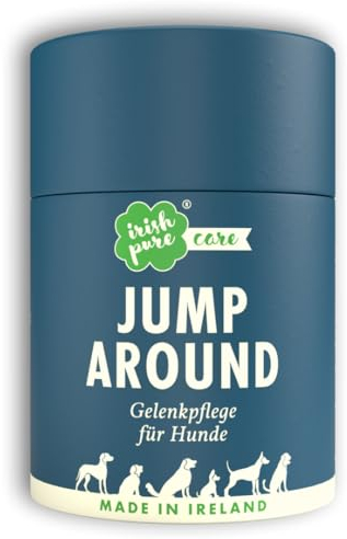 Irish Pure Jump Around Gelenk-Snacks für Hunde | 100 Stück / 1 x 300g Dose | Unterstützt Knochen und Gelenke | Collagen-Booster | Starke Gelenke | 100% Natürlich