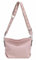 Damen Tasche Shopper Hobo Bags Crossbody Schultertasche Umhängetasche Handtasche Gürteltasche Crossover Kunst Leder Rosa V1