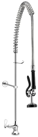 Ducha con Grifo Monomando y Piña de Latón Cromado | Grifo Ducha Para Baño Con Tubo De Acero Inoxidable | Grifo De Ducha Monomando Para Grifería De Baño | Cromado Exterior