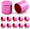 Ganzoo Endkappen aus Metall / 10er Set/für 10mm PPM Seil, Tau, Schmuck, Kordelende bei Hundeleine, Halsband, Kette, Farbe: Pink