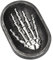 Skelett Handseife Aufbewahrungsbox Tablett Harz Tablett Dekorative Gothic Totenkopf Handseife Organizer Seifenbehälter Drainage Aufbewahrungsbox Halloween Thema für Küche
